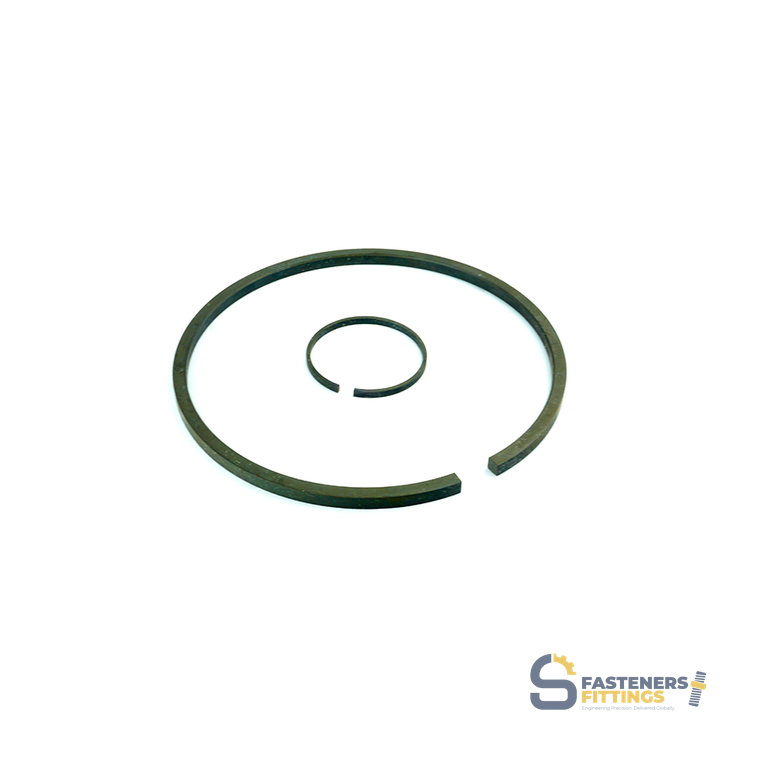 Product photography — piston ring set, shot for Superbia Fasteners & Fittings