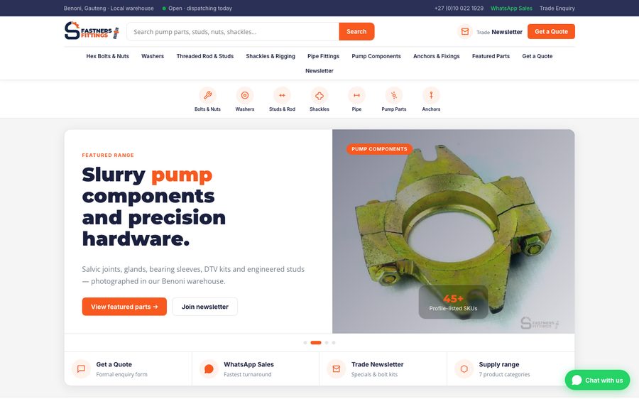 superbia.africa website — desktop view